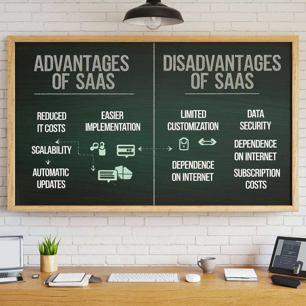 What are the advantages and disadvantages of SaaS?